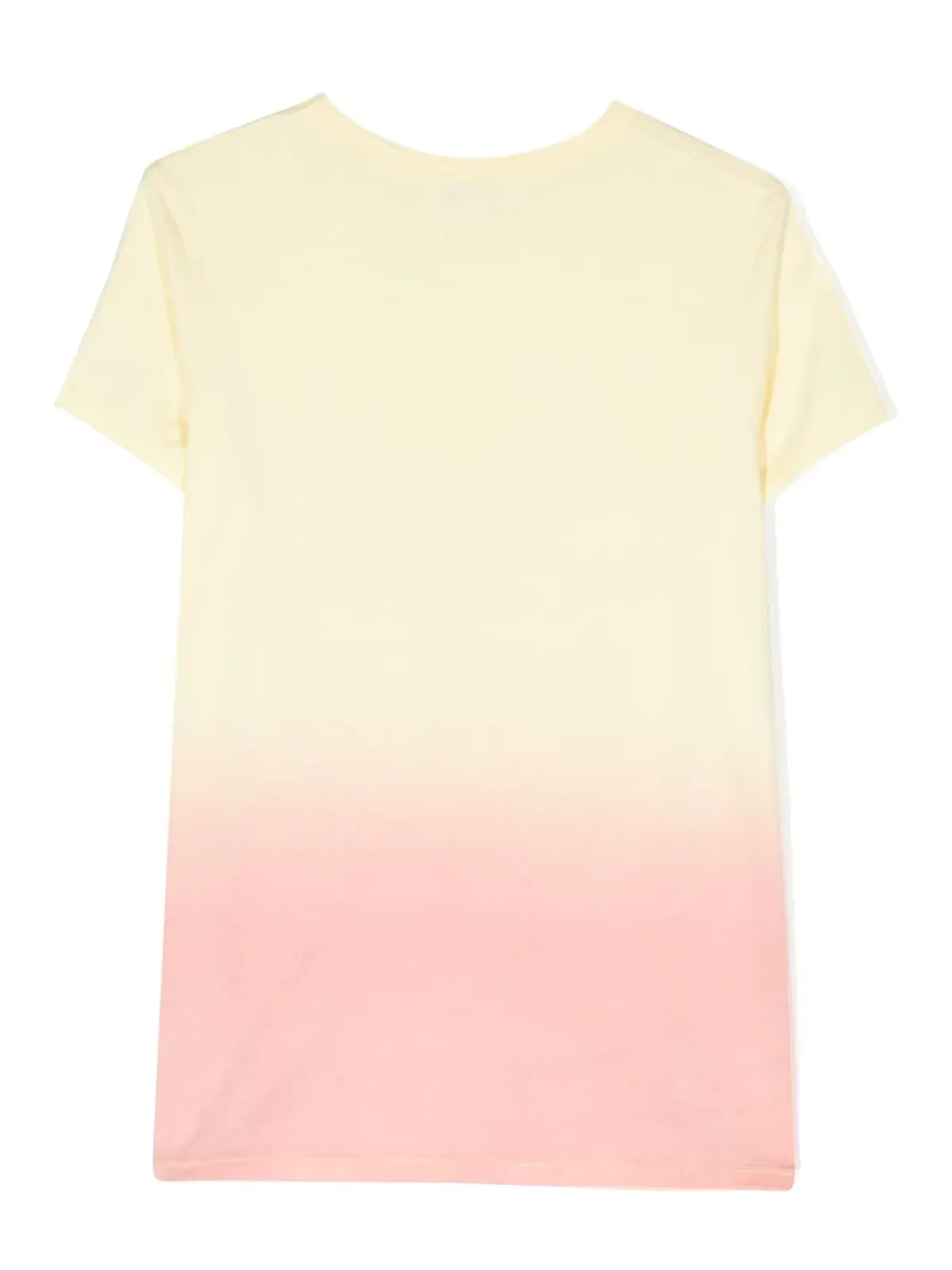Lanvin Enfant オムブレ効果 コットンTシャツ イエロー - 画像2