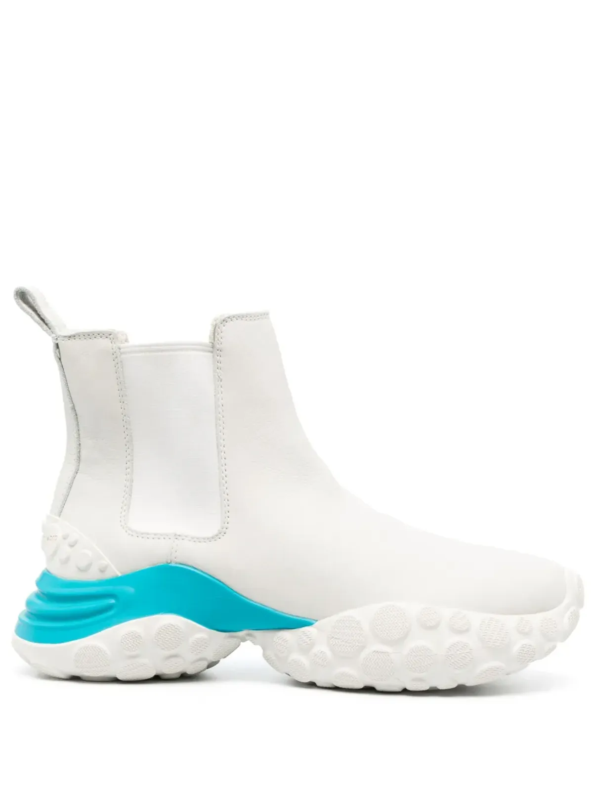 Camper コントラストソール レザーブーツ - White - 画像1