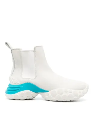 Camper コントラストソール レザーブーツ - White - サムネイル1