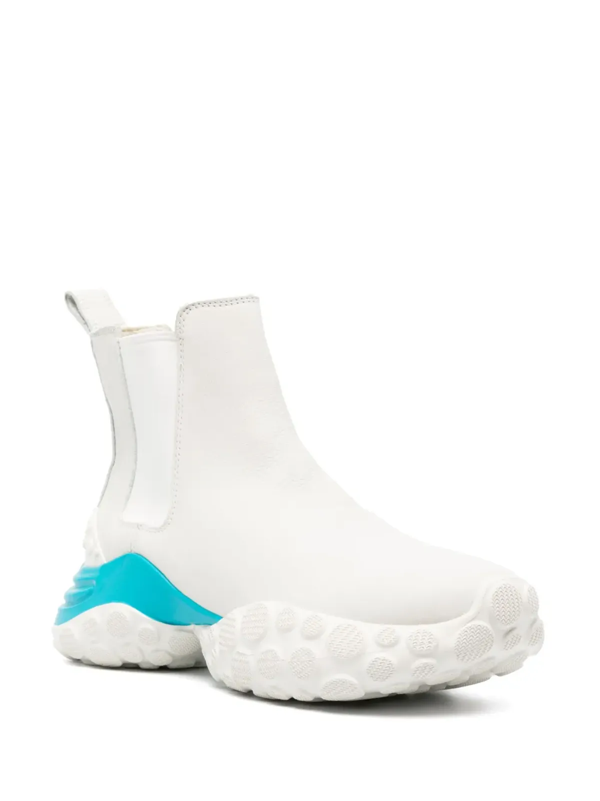 Camper コントラストソール レザーブーツ - White - 画像2