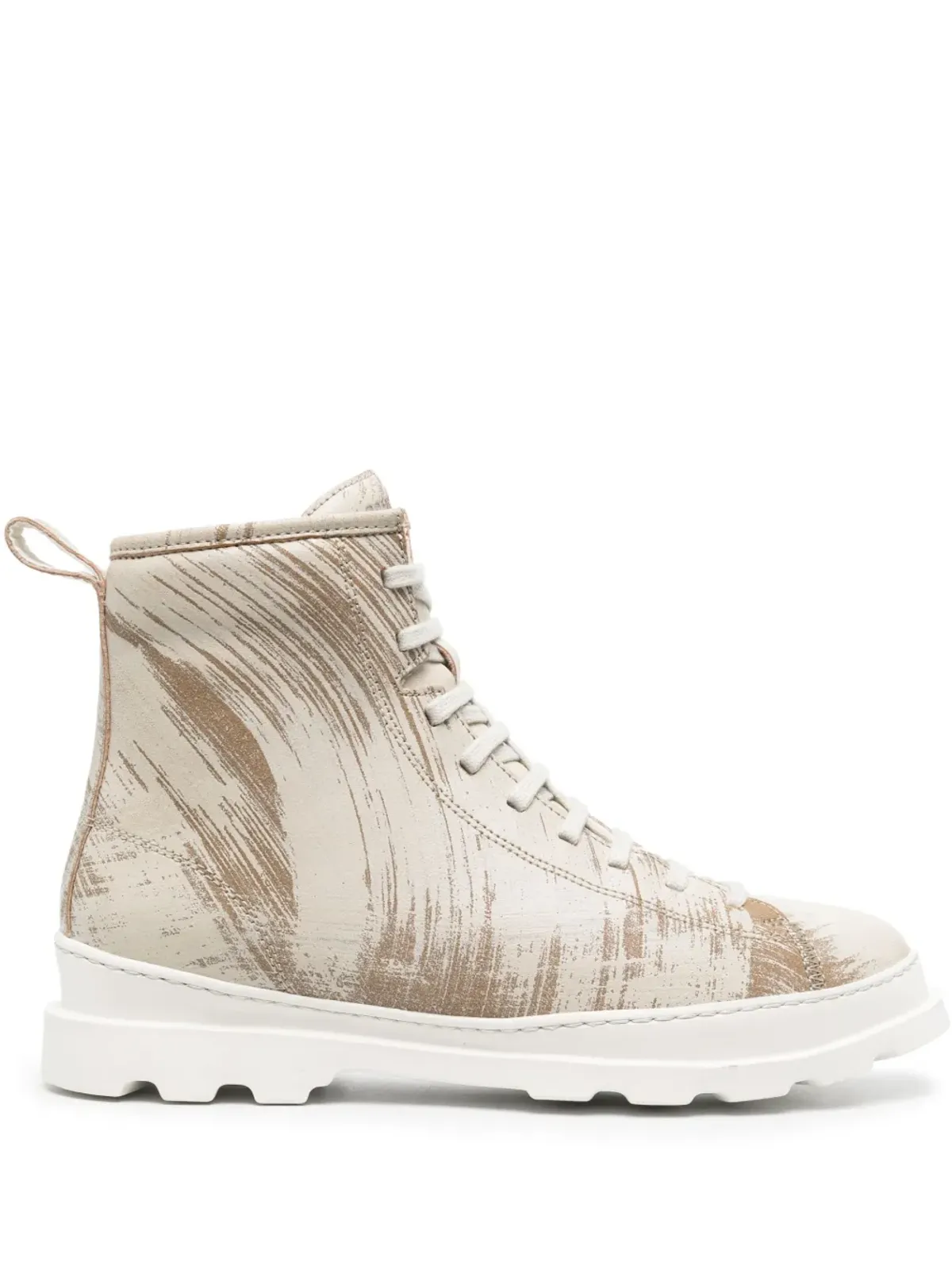 Camper Brutus leather biker boots - Neutrals - 画像1
