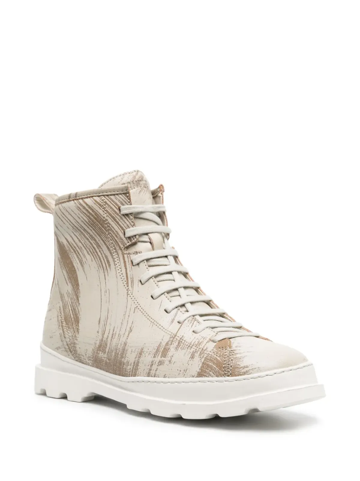 Camper Brutus leather biker boots - Neutrals - 画像2