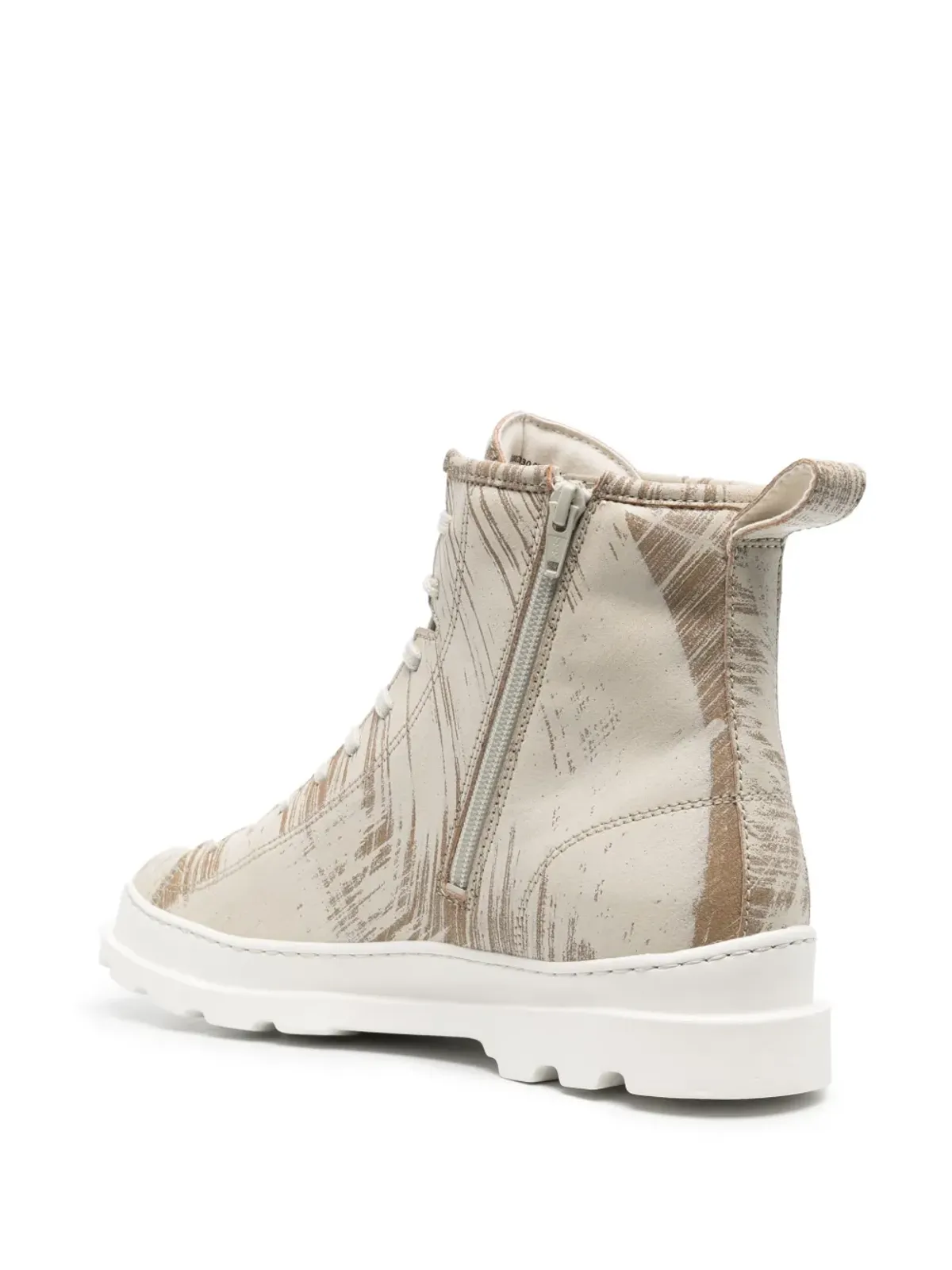 Camper Brutus leather biker boots - Neutrals - 画像3