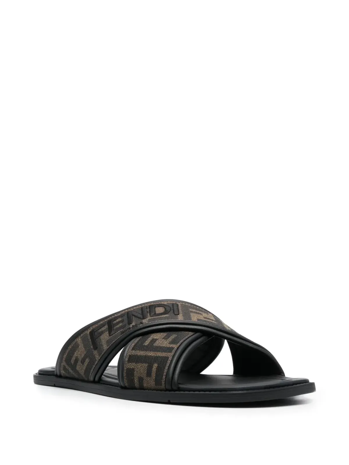 FENDI FF-jacquard slides - Black - 画像2
