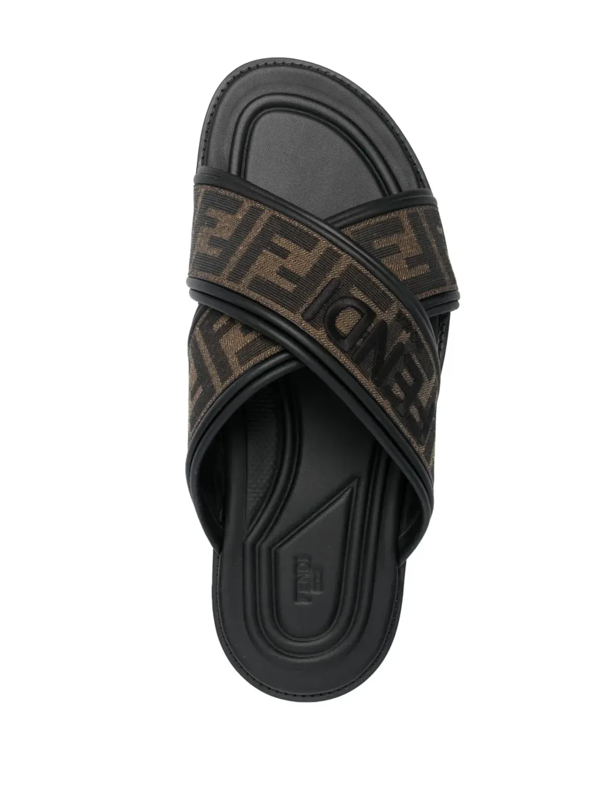 FENDI FF-jacquard slides - Black - 画像4