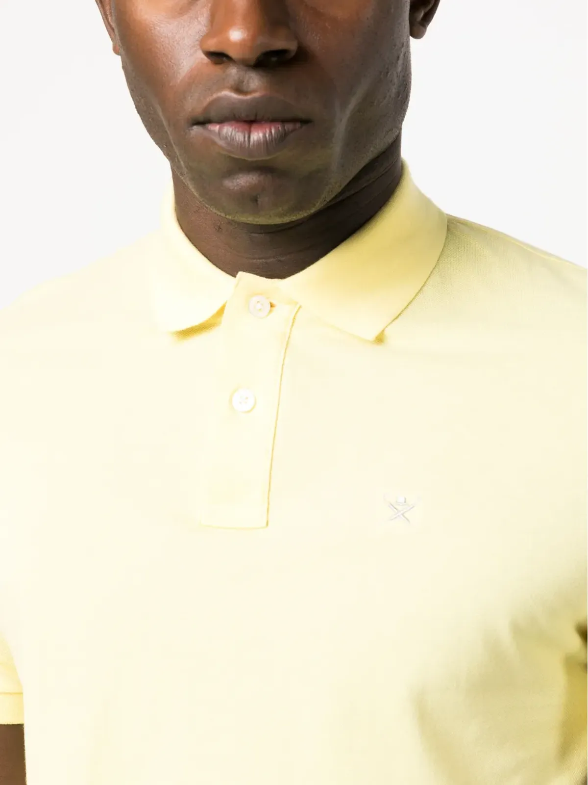 Hackett 刺繍ロゴ入りコットンポロシャツ（イエロー） - 画像5