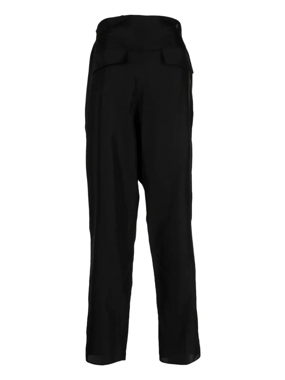 SAPIO プリーツディテール・ストレートレッグパンツ - ブラック - 画像2