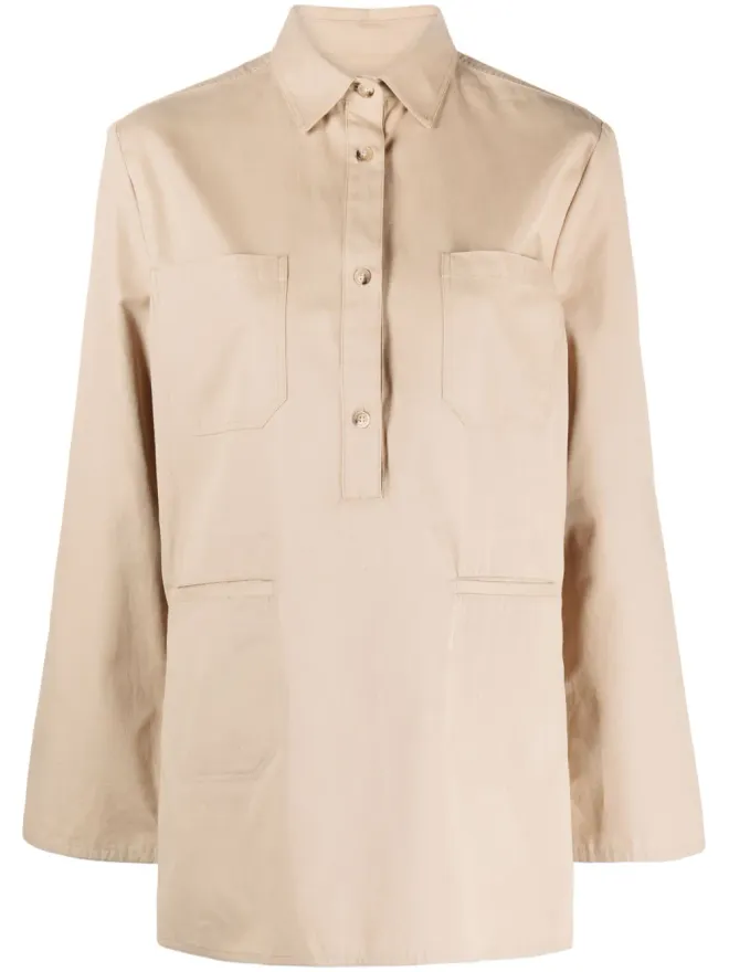 TOTEME TOTEME 長袖ツイルシャツの商品画像