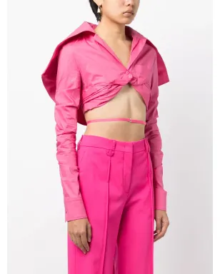 Jacquemus La Chemise Meio クロップドシャツ - サムネイル3