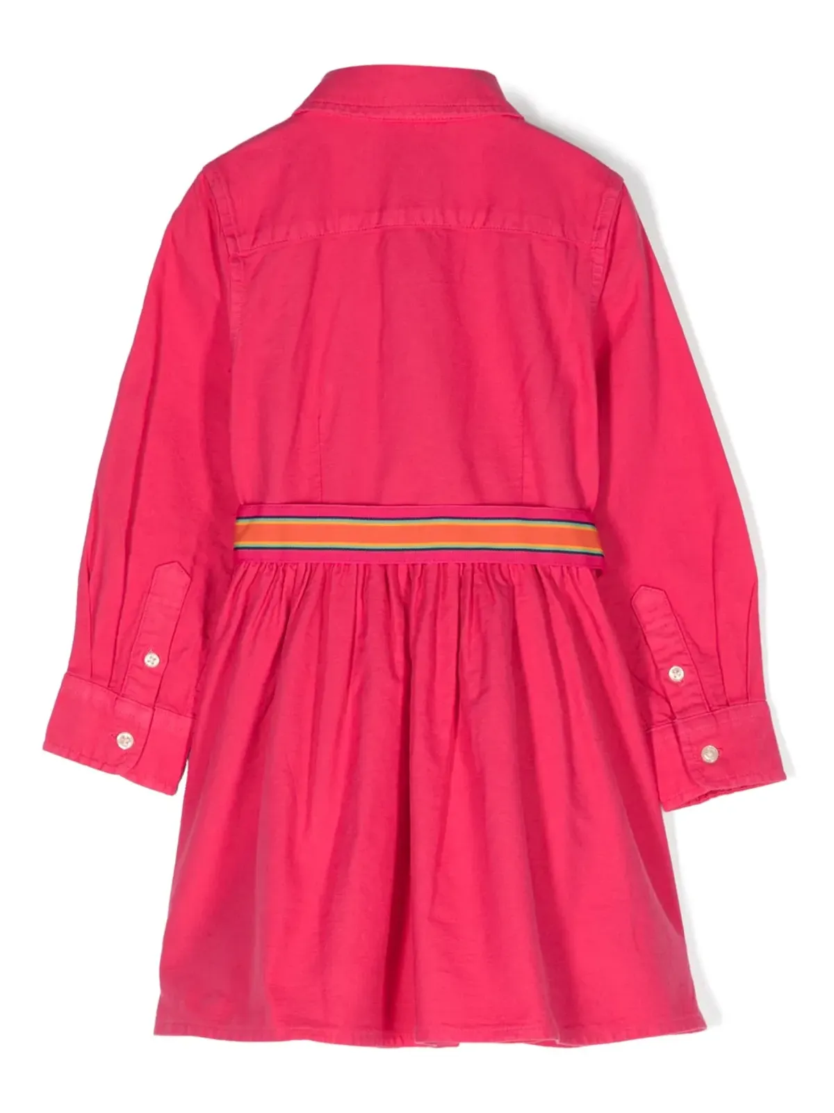 POLO RALPH LAUREN KIDS ポロポニーモチーフ コットン シャツドレス - ピンク - 画像2