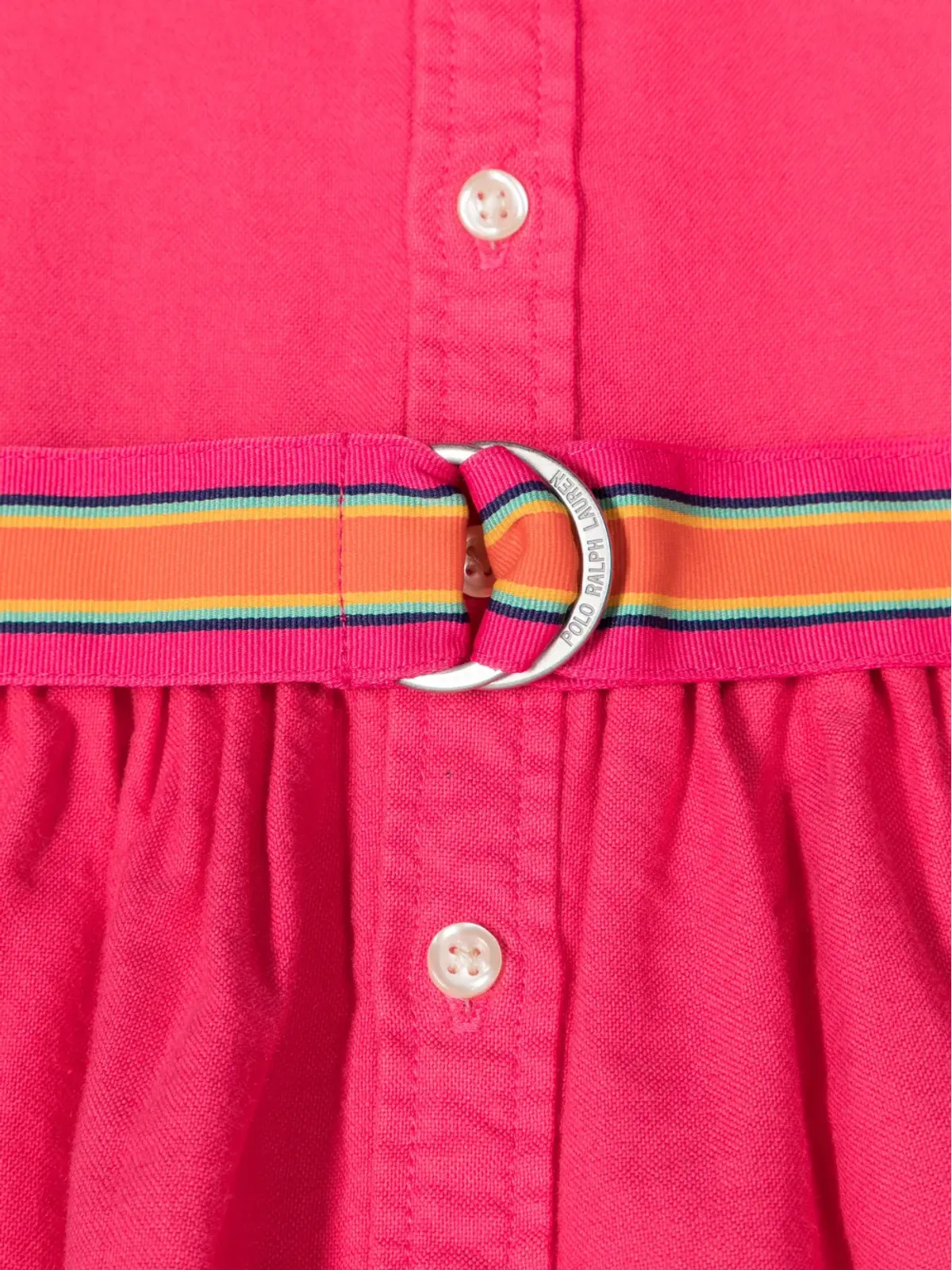 POLO RALPH LAUREN KIDS ポロポニーモチーフ コットン シャツドレス - ピンク - 画像3