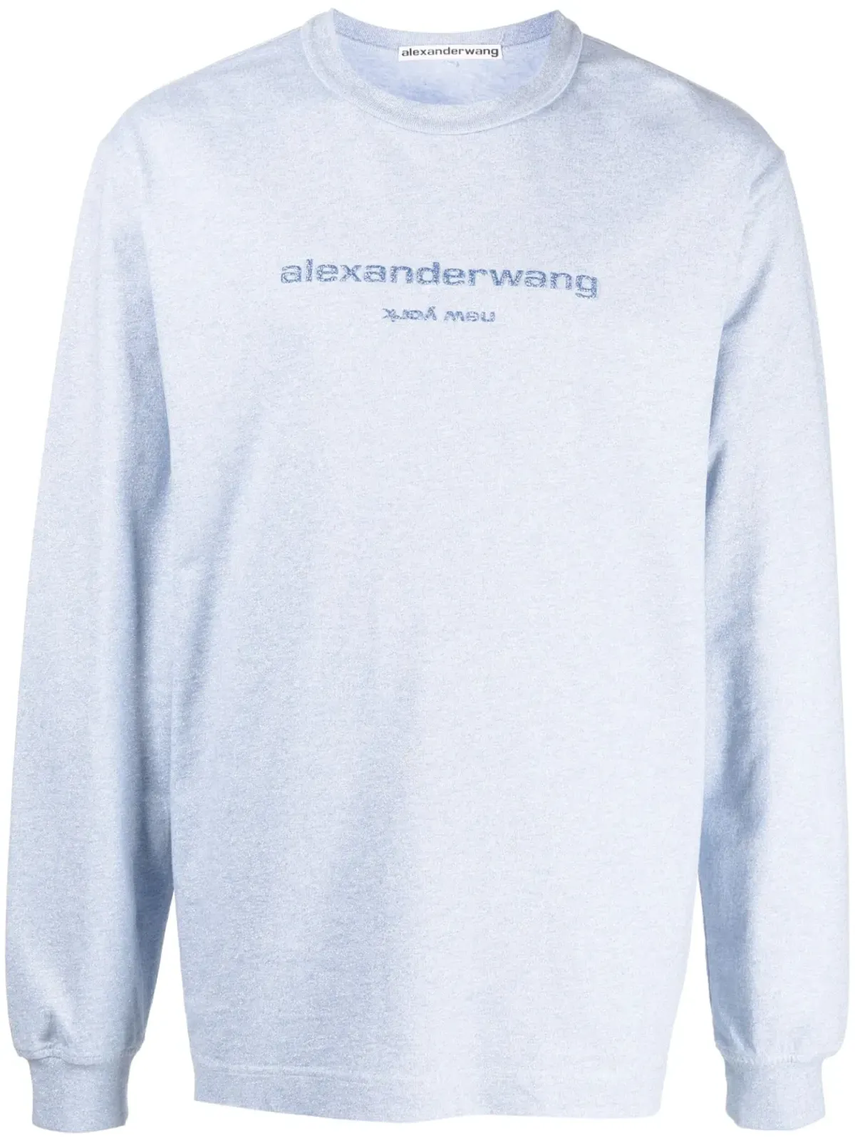 Alexander Wang グリッターエフェクト ロングスリーブTシャツ - 画像1
