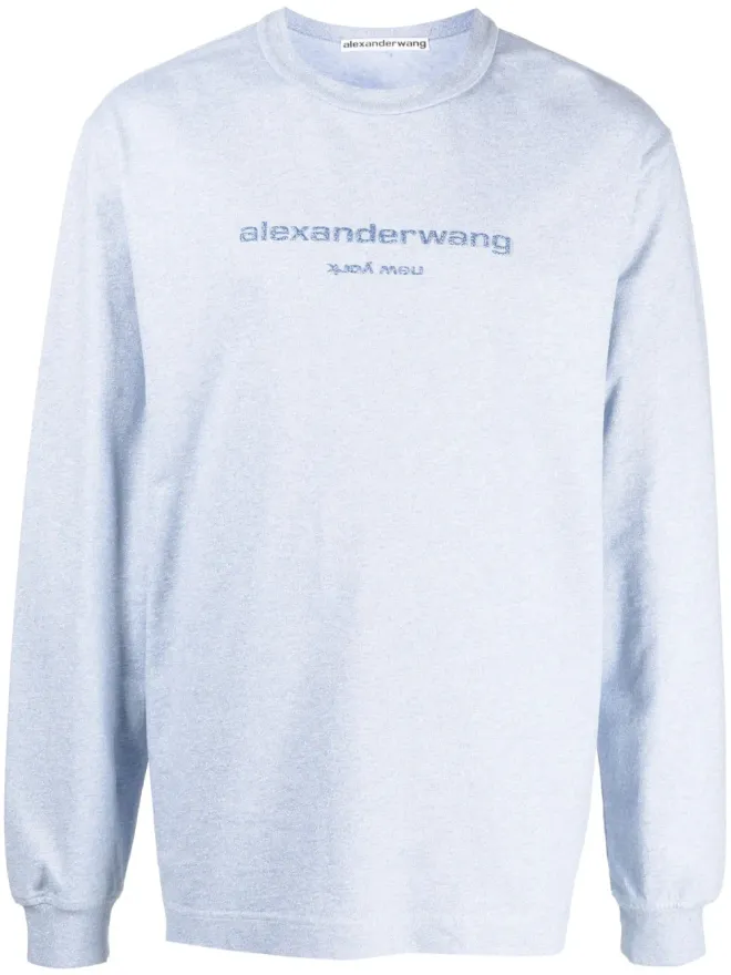 Alexander Wang Alexander Wang グリッターエフェクト ロングスリーブTシャツの商品画像