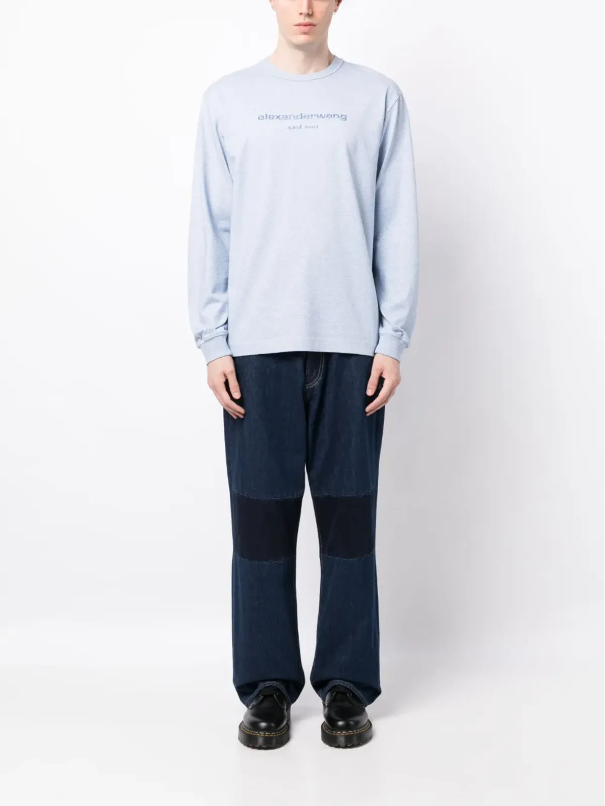 Alexander Wang グリッターエフェクト ロングスリーブTシャツ - 画像2