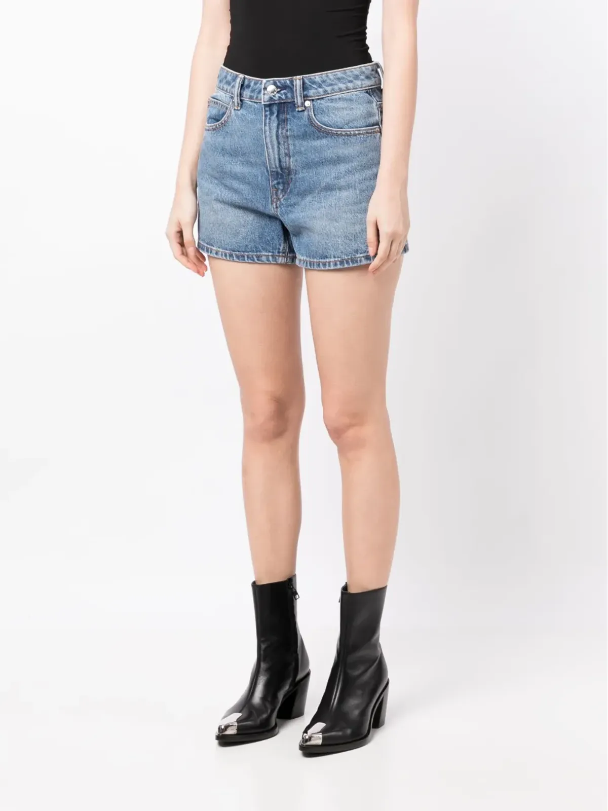Alexander Wang ショーティー ハイライズ デニムショーツ - 画像3