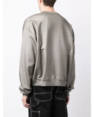Alexander Wang ロゴエンボス メタリック仕上げ スウェットシャツ（グレー） - サムネイル5