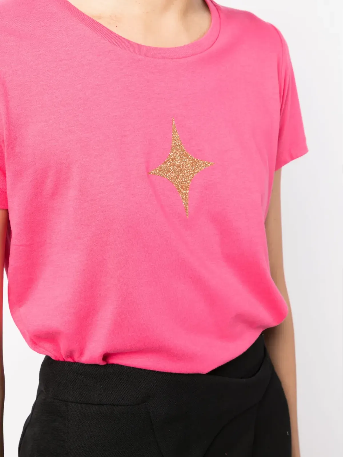 Madison.Maison 星柄コットンジャージーTシャツ - ピンク - 画像5