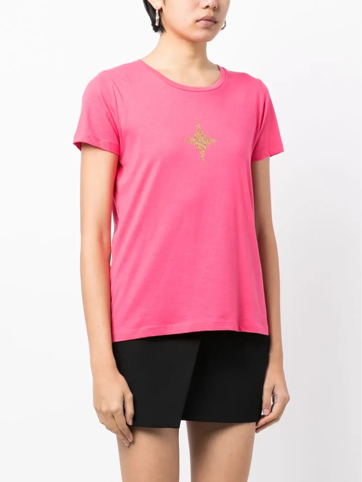 Madison.Maison 星柄コットンジャージーTシャツ - ピンク - 画像4