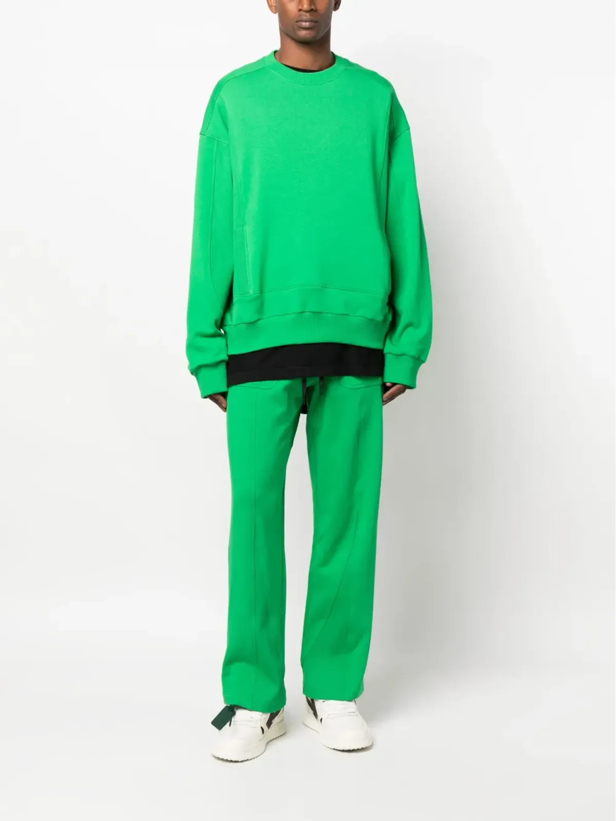 STYLAND x notRainProof パネルデザインのドローコード付きトラックパンツ - 画像2