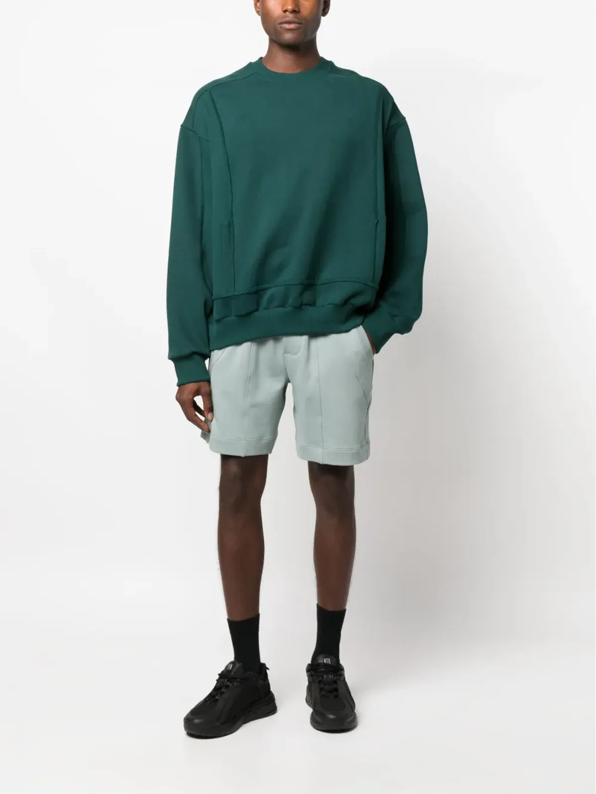 STYLAND x notRainProof ドローコード付きオーガニックコットンショーツ - ブルー - 画像2