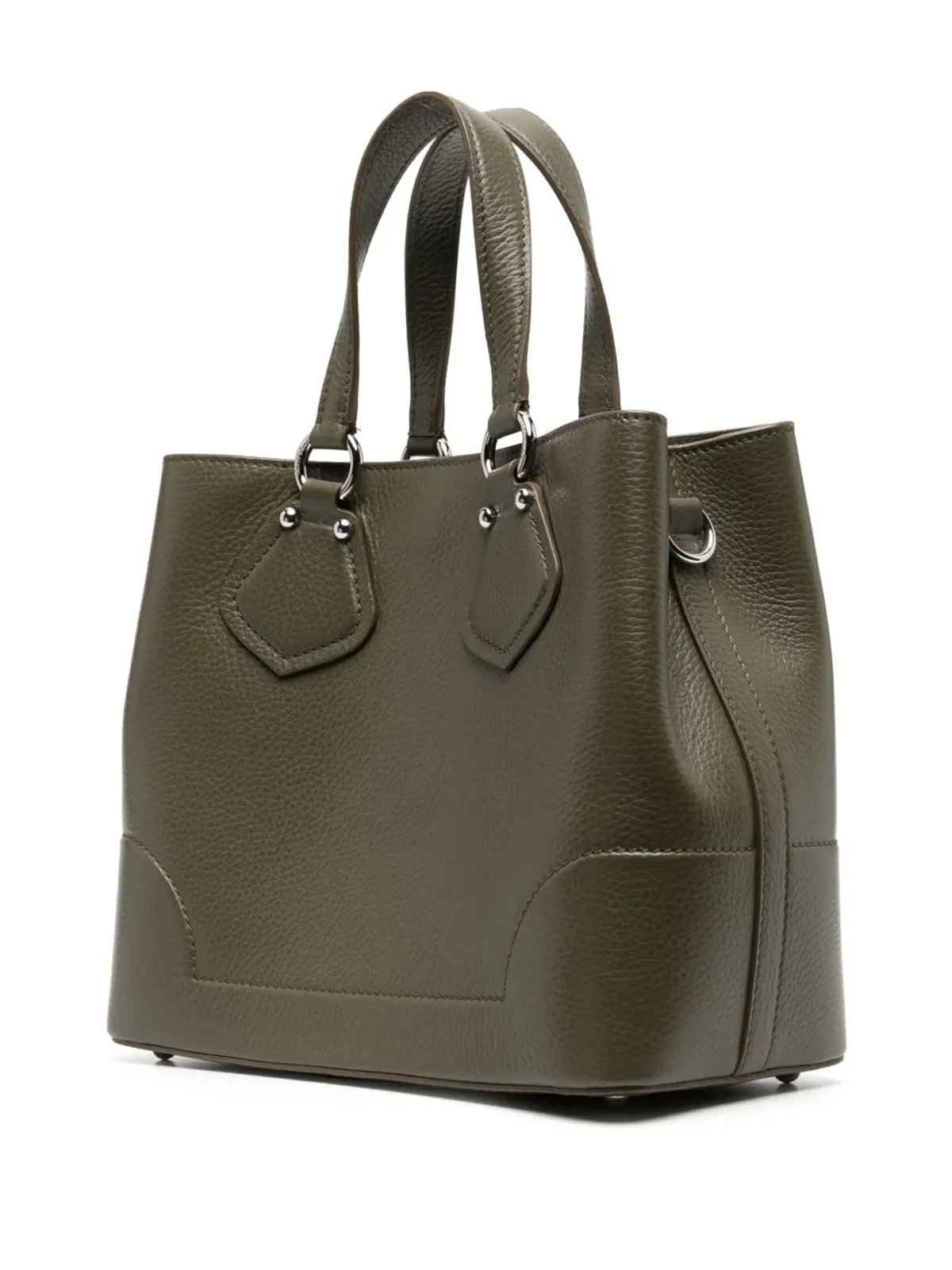 Lancel ロゴプリント レザー バッグ - グリーン - 画像3