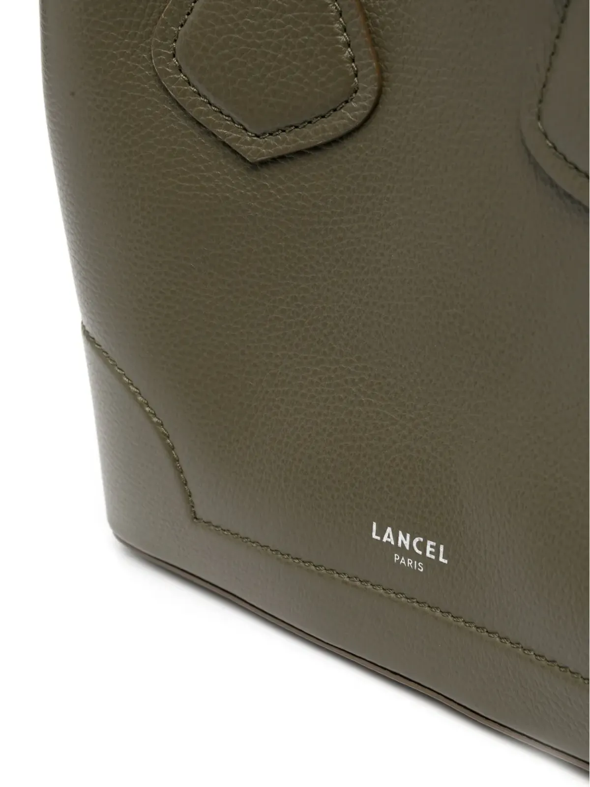 Lancel ロゴプリント レザー バッグ - グリーン - 画像4
