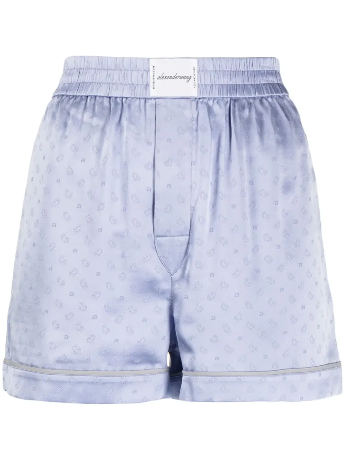 Alexander Wang ロゴジャカード シルク ボクサーショーツ - 画像1