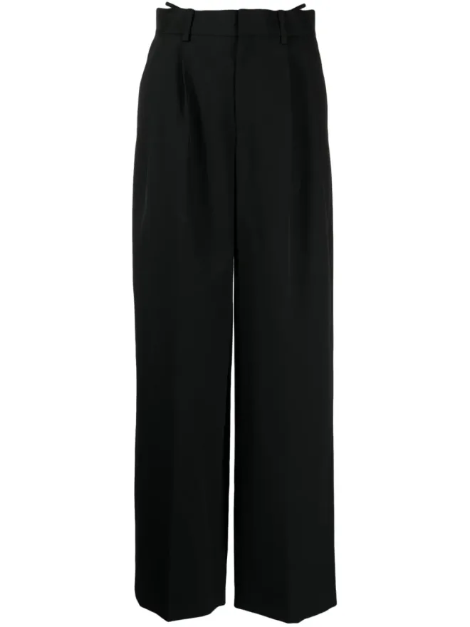 Alexander Wang Alexander Wang ロゴ入りレイヤード・ワイドレッグパンツの商品画像