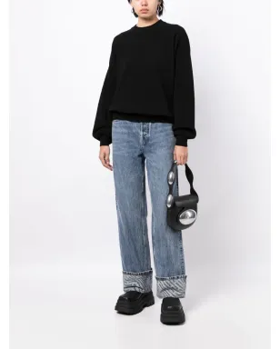 Alexander Wang ロゴ刺繍リブニットセーター - サムネイル2