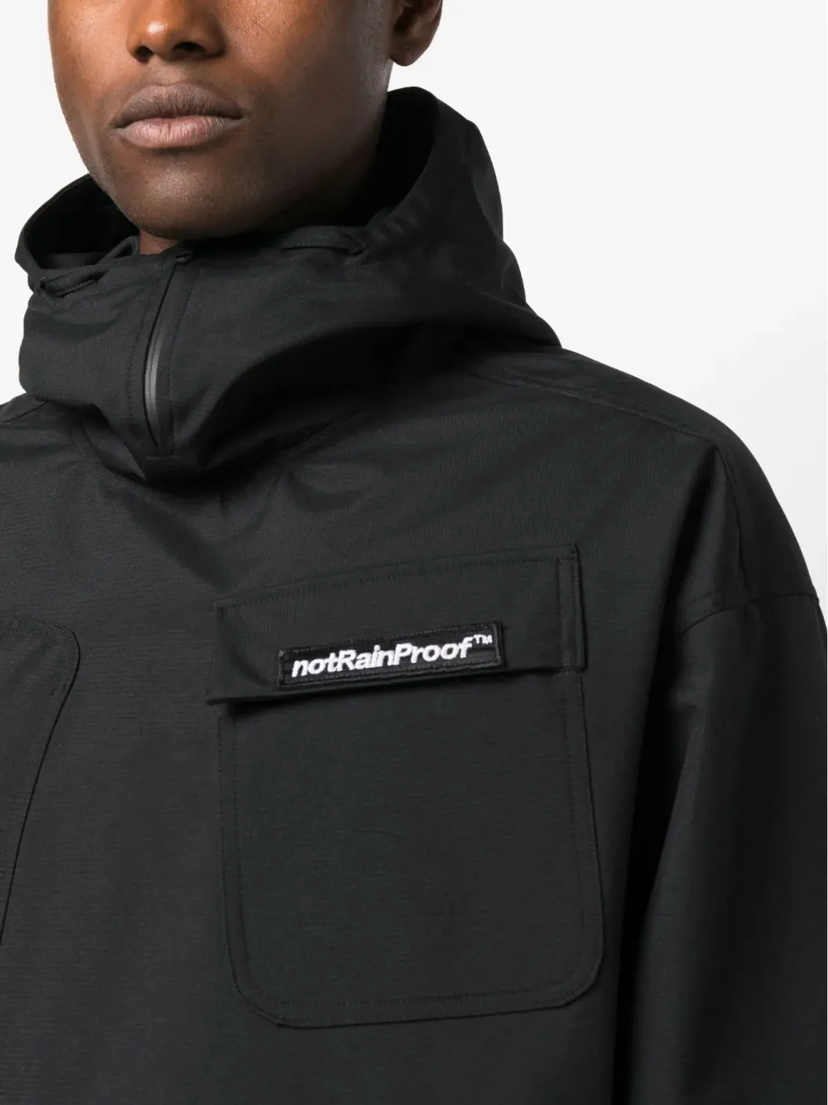 STYLAND notRainProofリップストップ プルオーバージャケット - 画像5