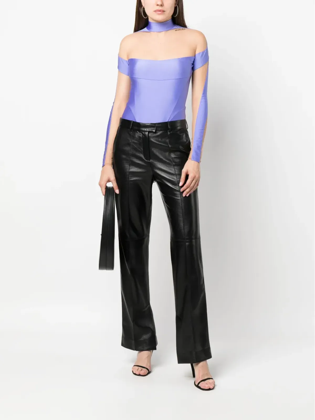 Mugler シアーパネル長袖ボディスーツ - 画像2