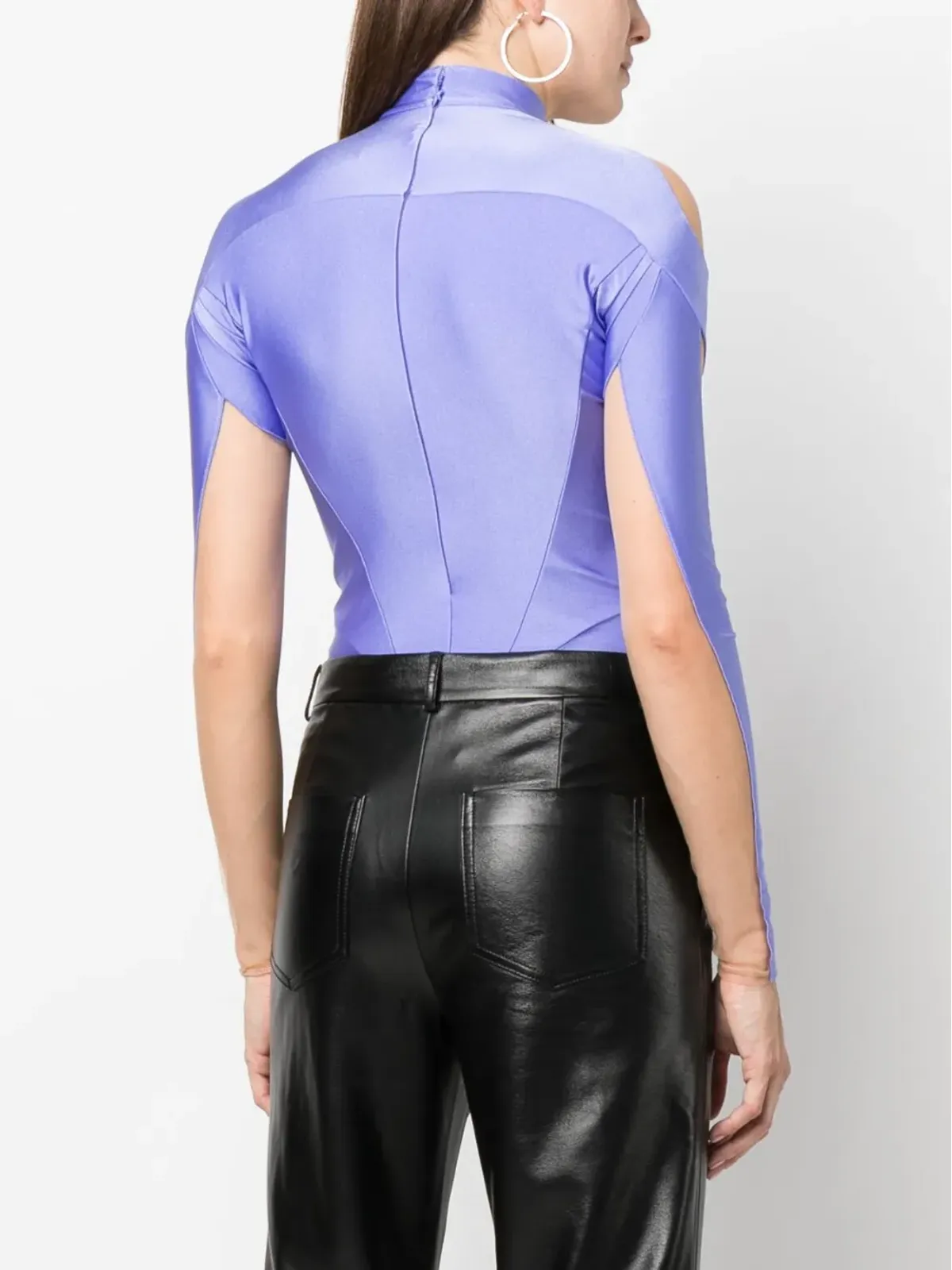 Mugler シアーパネル長袖ボディスーツ - 画像4
