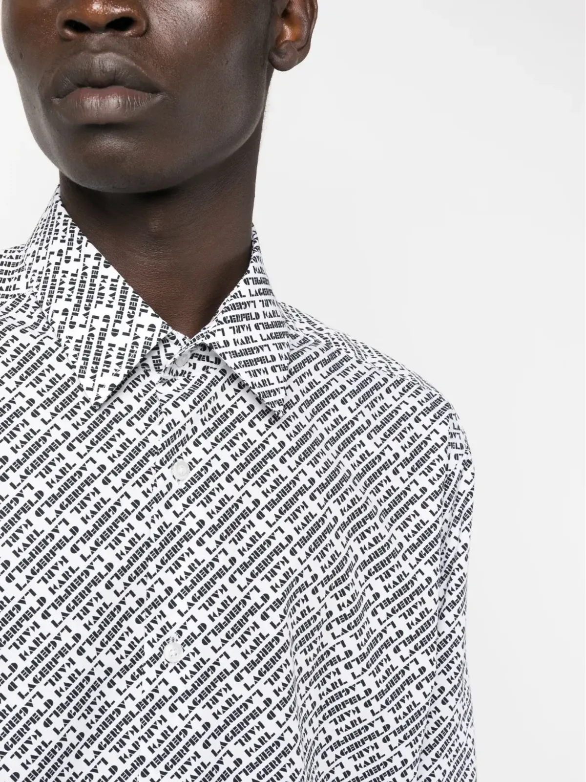 Karl Lagerfeld ロゴプリント長袖シャツ - 画像5