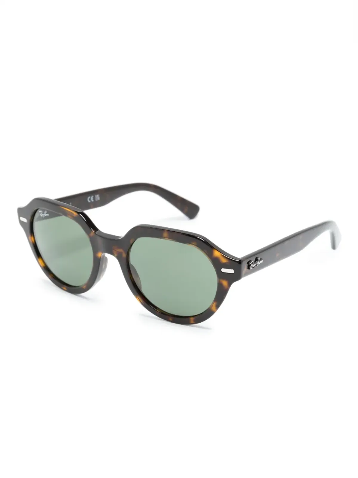 Ray-Ban ロゴプレートオーバルフレーム サングラス - 画像2
