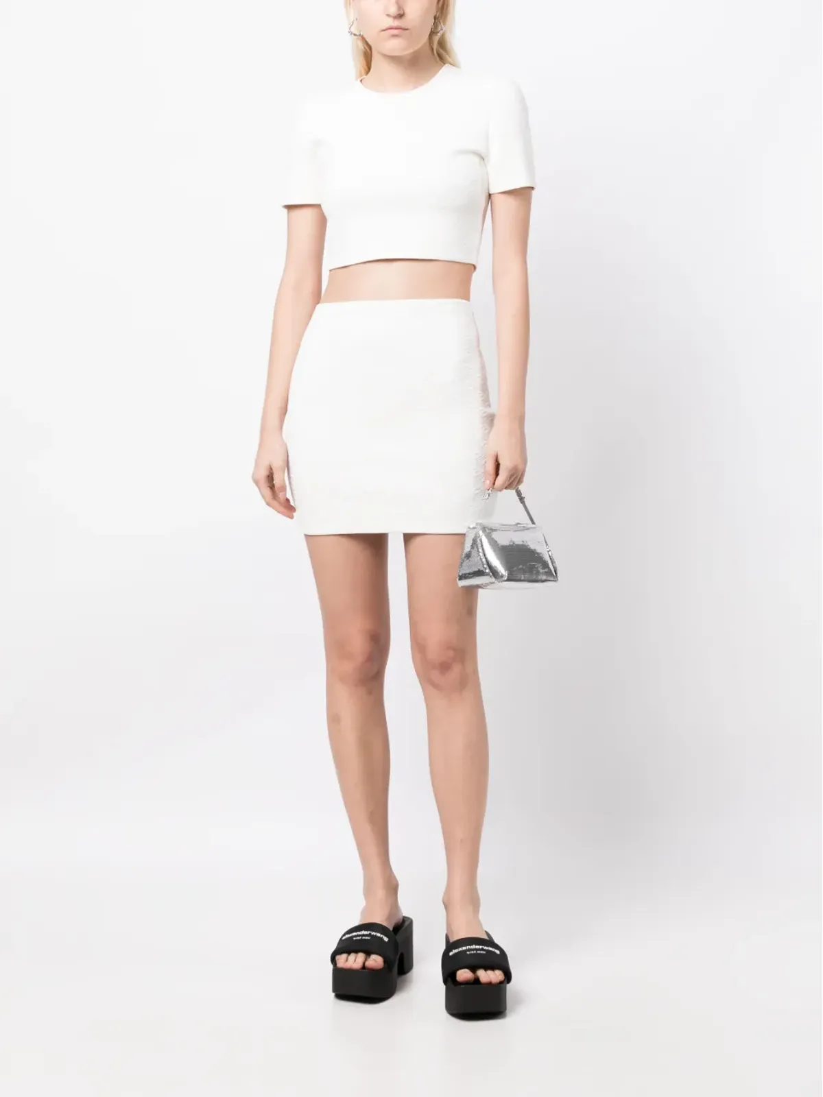 Alexander Wang ロゴジャカード クロップトップ - 画像2
