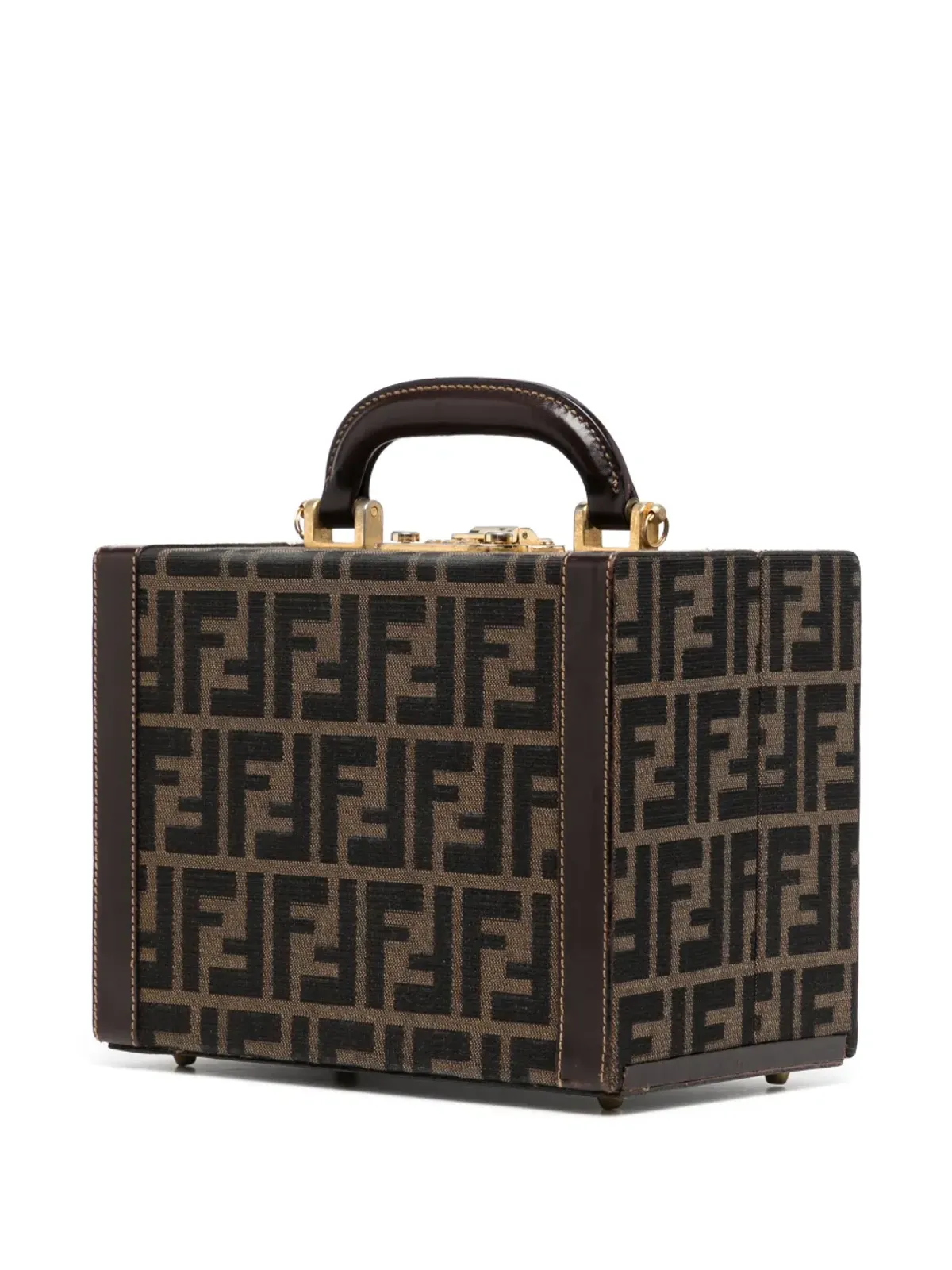 Fendi Pre-Owned Zucca ツーウェイ バニティバッグ - 画像3