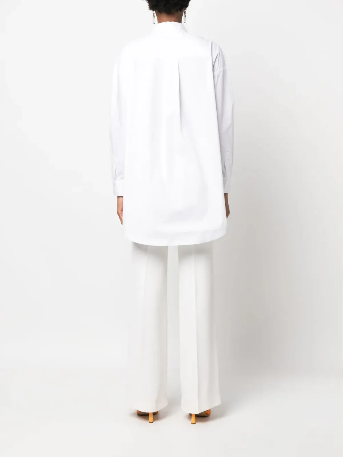 Ermanno Scervino 刺繍入りコットンシャツ - ホワイト - 画像4