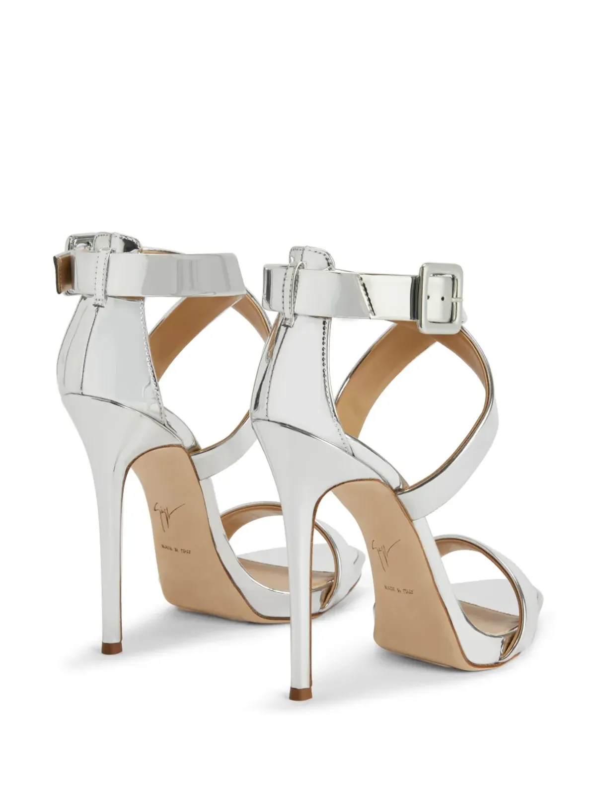 Giuseppe Zanotti Bellis レザーサンダル - 画像3