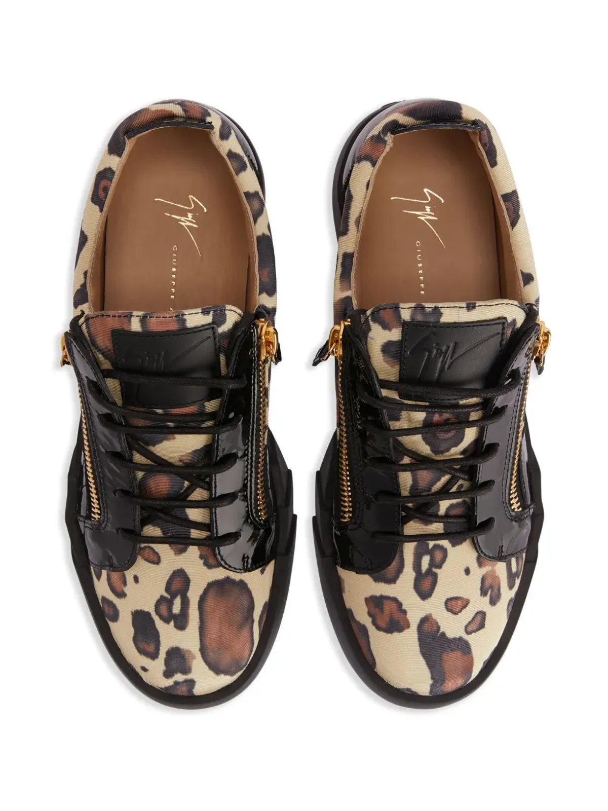 Giuseppe Zanotti フランキー レオパードプリント スニーカー - 画像4
