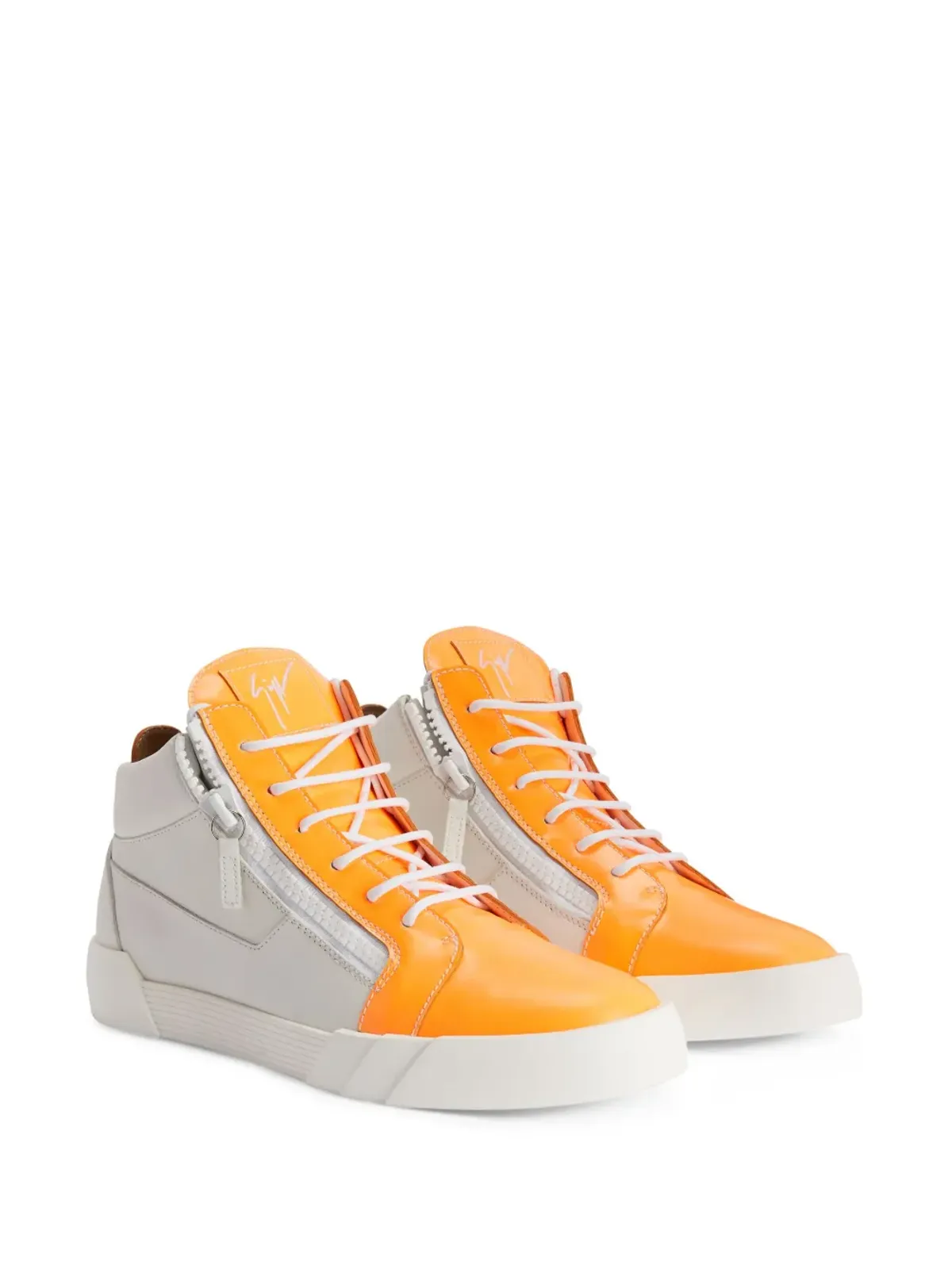 Giuseppe Zanotti フランキー レザー スニーカー - 画像2