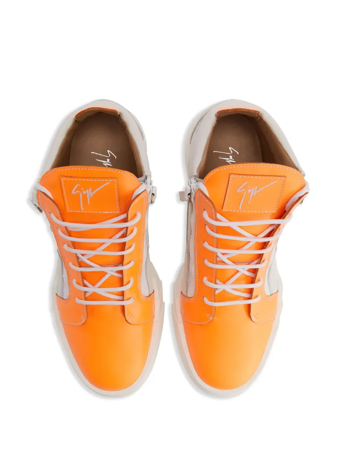 Giuseppe Zanotti フランキー レザー スニーカー - 画像4