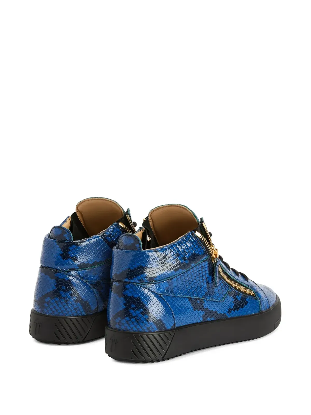 Giuseppe Zanotti クリス パイソンエフェクト ミッドトップスニーカー - 画像3