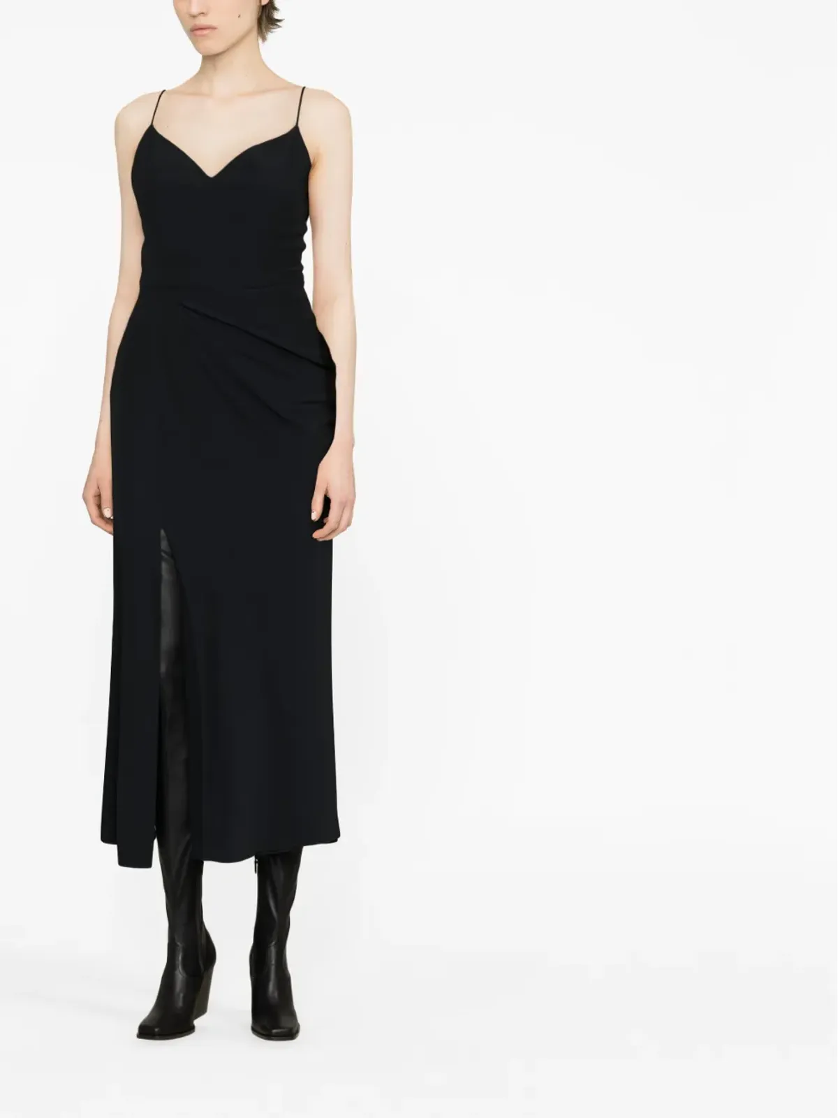 Alexander McQueen ドレープ ミディドレス - 画像2