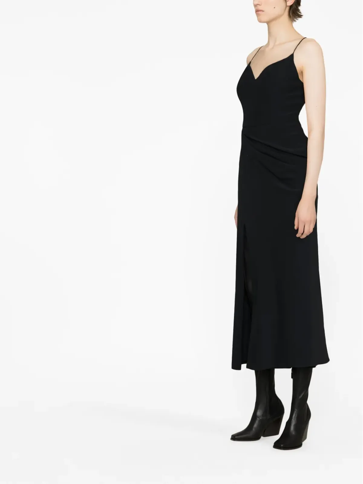 Alexander McQueen ドレープ ミディドレス - 画像4
