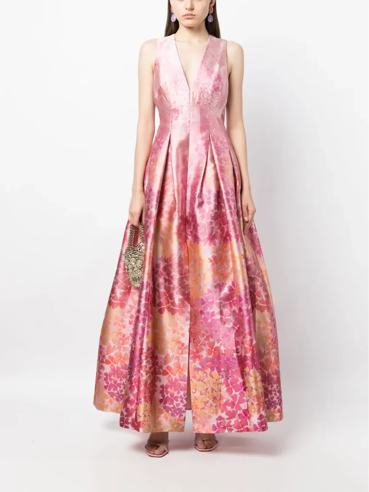 Sachin & Babi Brooke Gown abstract-print dress - Pink - 画像2