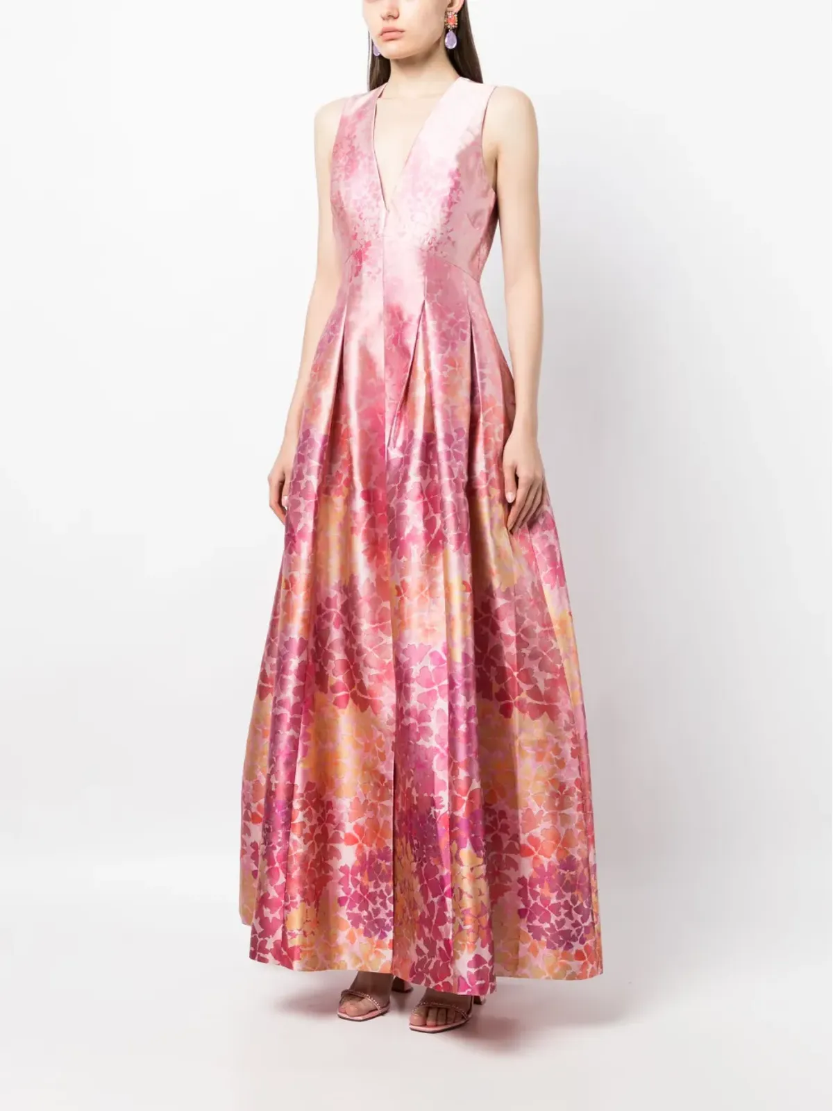 Sachin & Babi Brooke Gown abstract-print dress - Pink - 画像3