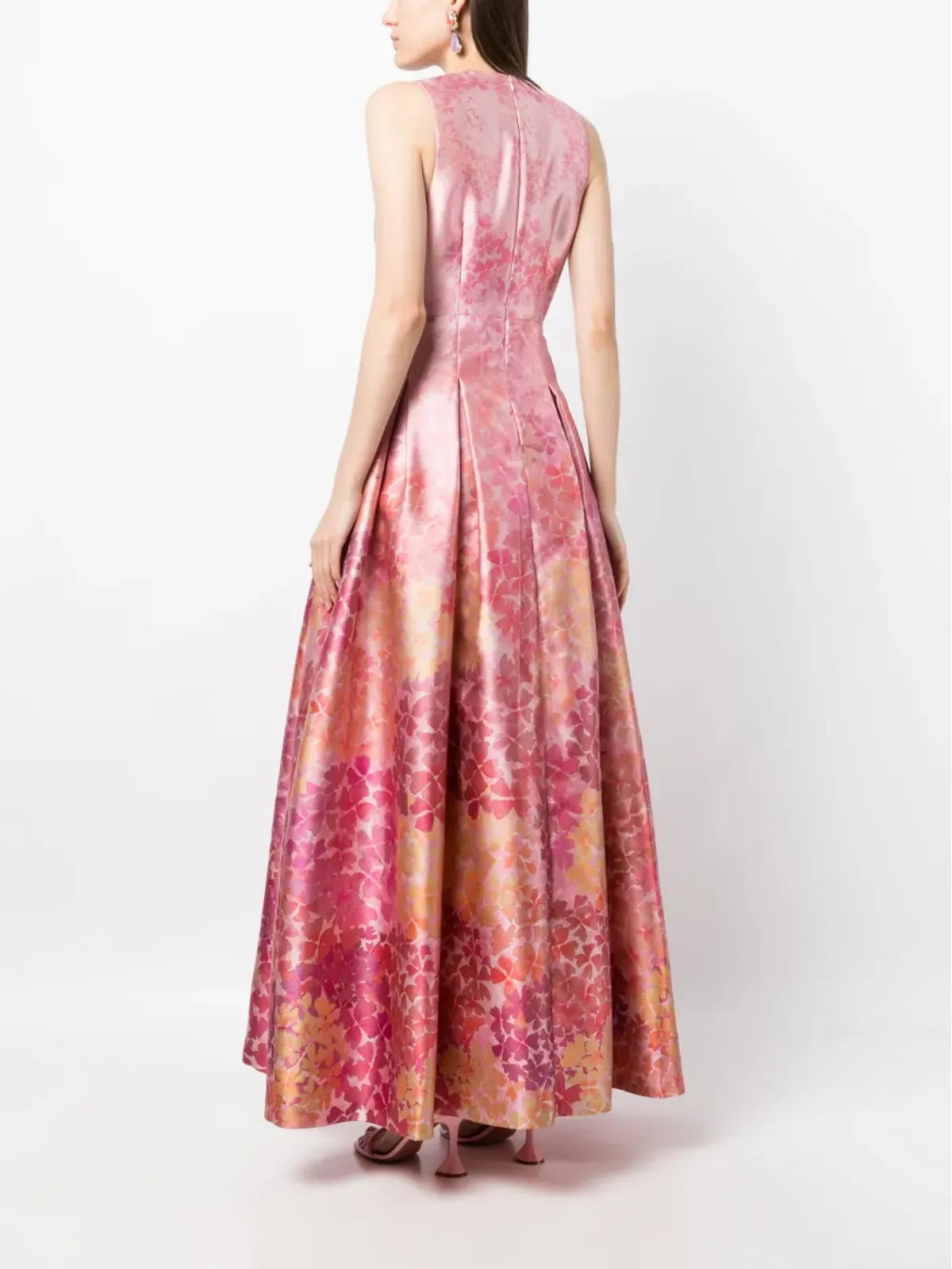 Sachin & Babi Brooke Gown abstract-print dress - Pink - 画像4
