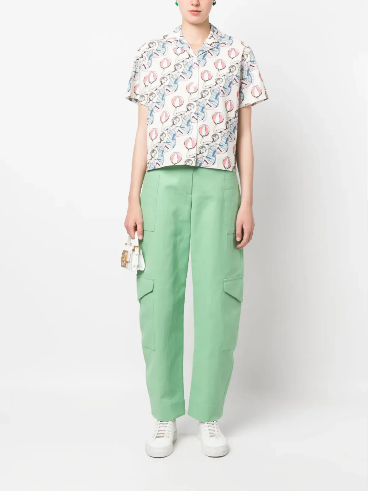 Maison Kitsuné グラフィックプリント コットンシャツ - ニュートラルカラー - 画像2
