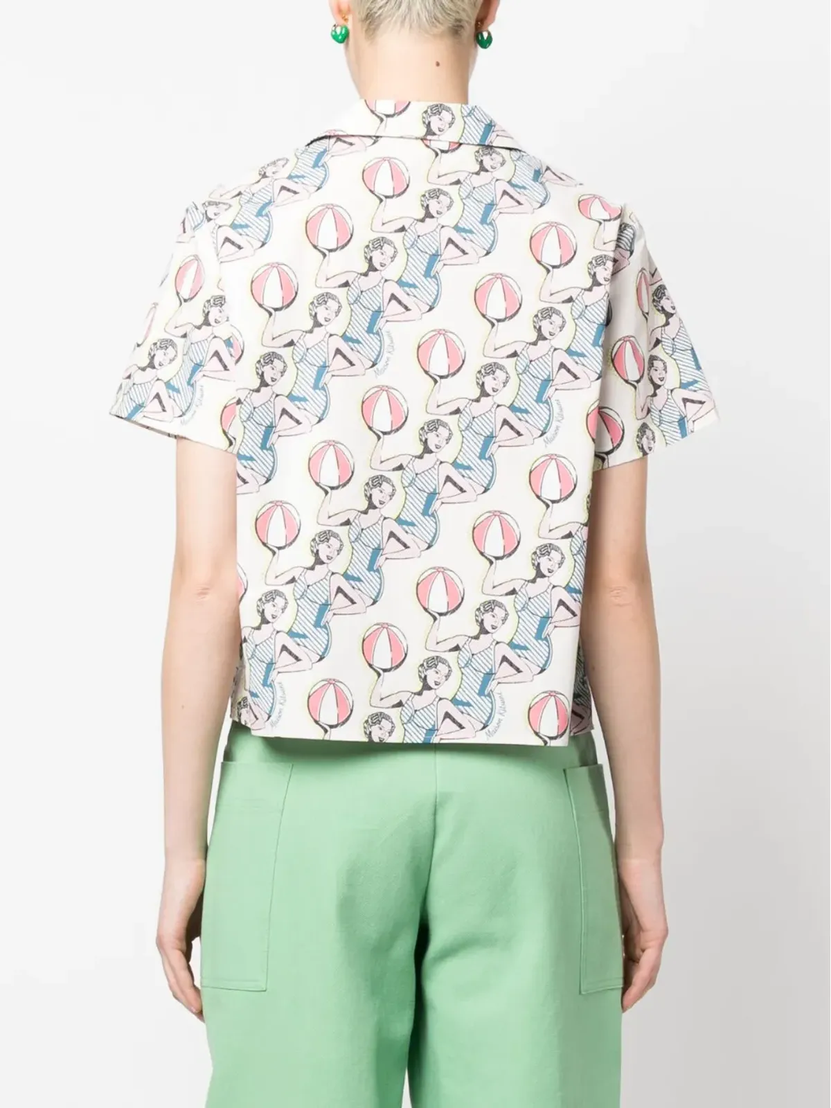 Maison Kitsuné グラフィックプリント コットンシャツ - ニュートラルカラー - 画像4