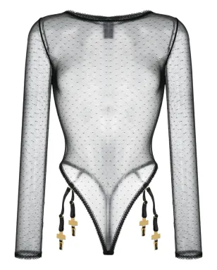 Maison Close Inspiration Divine mesh body - Black - サムネイル1